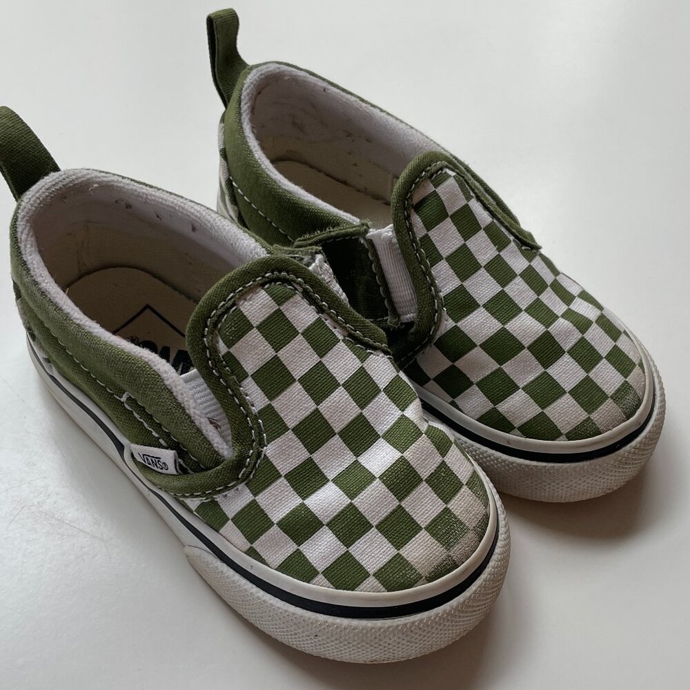 Vans Toddler Slip-On V Checkerboard Shoe